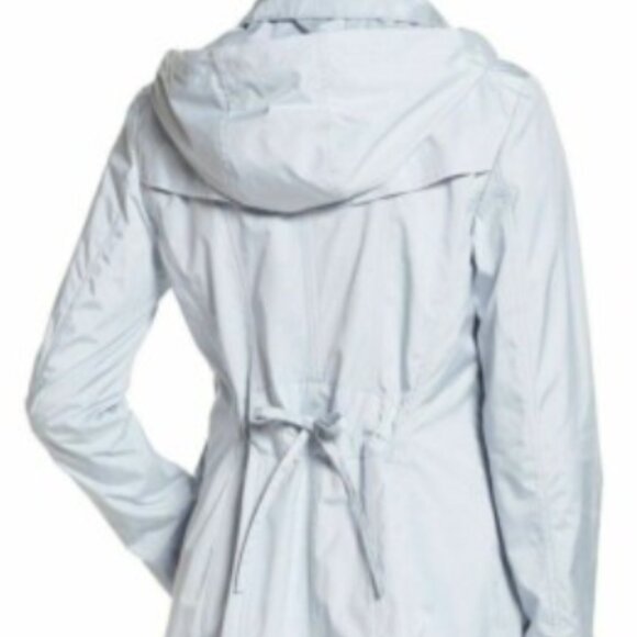 Cole Haan Travel Packable Rain Jacket Chaqueta, Añil, S Para Mujer